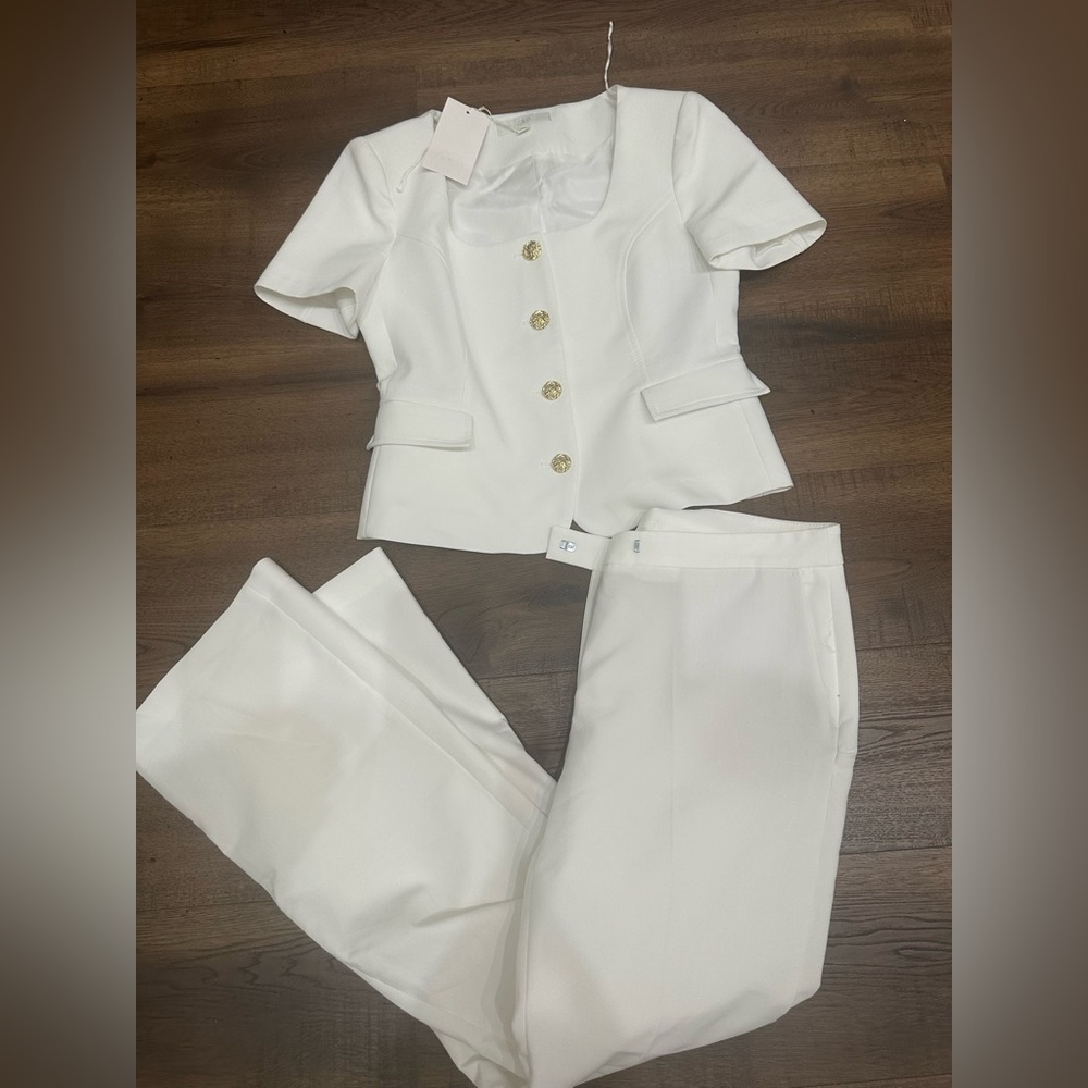Zara White Women's Pantsuit Set